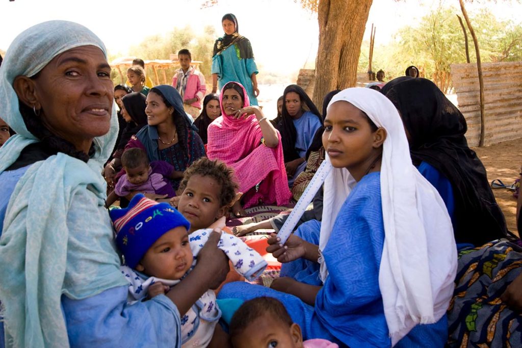Tuareg women sitting together.