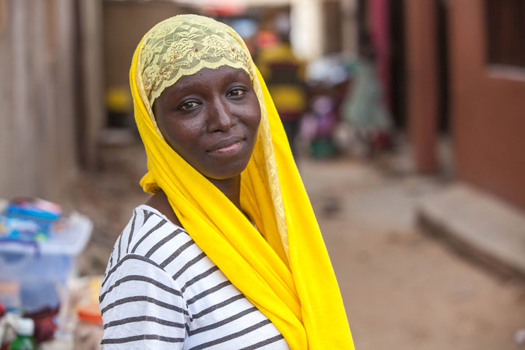 Wolof woman in Senegal.