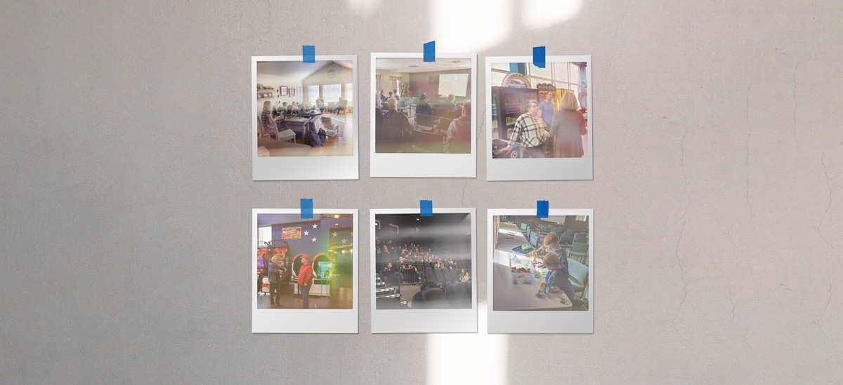 Polaroids of PAC Dauphin meeting together